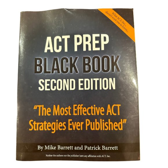 ACT Prep Black Book: Most Effective ACT Strategies Ever Published Paperback NEW - Picture 1 of 4